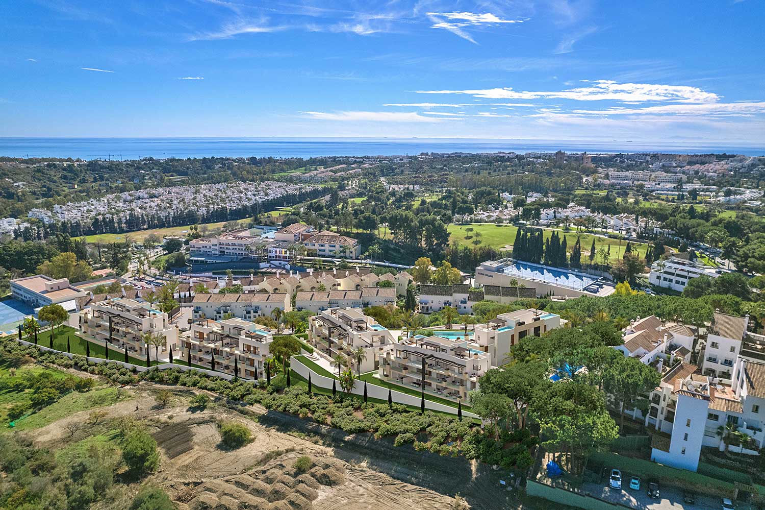 Luxury apartments under construction in Nueva Andalucia Marbella for sale levy goldman